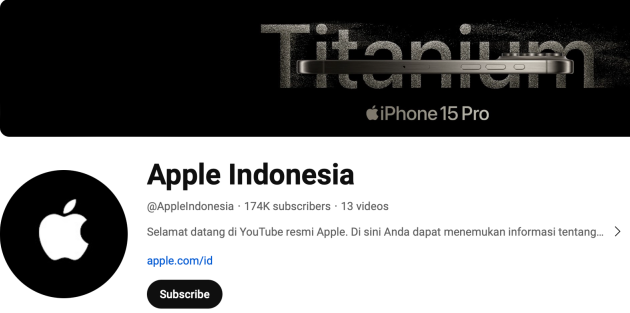 apple indonesia YouTube akin