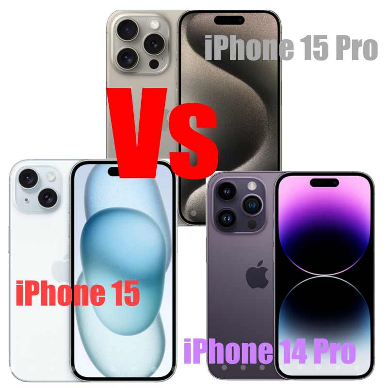 iPhone 15 pro vs iPhone 15 vs iPhone 14 pro